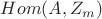 $Hom(A, Z_m)$