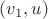 $(v_1,u)$