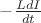 $-\frac{LdI}{dt}$
