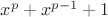 $x^p+x^{p-1}+1$