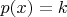 $p(x)=k$