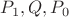 $P_1, Q, P_0$