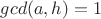 $gcd(a,h)=1$ $gcd(a,h)=1$