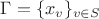 $\Gamma=\{x_v\}_{v\in S}$