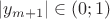 $\lvert y_{m+1}\rvert \in (0;1)$