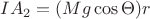 $IA_2 = (Mg\cos\Theta)r$