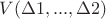 $V(\Delta1,...,\Delta2)$