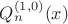 $Q_n^{(1,0)}(x)$