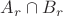 $A_r \cap B_r$