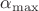 $\alpha_{\max}$