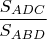 $\dfrac{S_{ADC}}{S_{ABD}} $