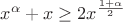 $x^{\alpha }+x\geq 2x^{\frac {1+\alpha }2}$