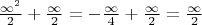 $\frac{\infty^2}{2}+\frac{\infty}{2}=-\frac{\infty}{4}+\frac{\infty}{2}=\frac{\infty}{2}$