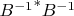 ${B^{-1}}^*B^{-1}$