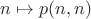 $n\mapsto p(n,n)$
