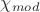 $\chi_{mod}$