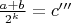 $\frac{a+b}{2^k}=c'''$