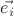 $\vec{e_i}$