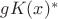 $gK(x)^*$