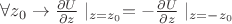 $\forall z_0 \to \frac{\partial U}{\partial z}\mid_{z=z_0}=-\frac{\partial U}{\partial z}\mid_{z=-z_0}$ $\forall z_0 \to \frac{\partial U}{\partial z}\mid_{z=z_0}=-\frac{\partial U}{\partial z}\mid_{z=-z_0}$