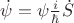 $\dot{\psi} = \psi \frac{i}{\hbar} \dot{S}$
