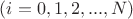 $(i = 0, 1, 2, ..., N)$