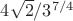 $4 \sqrt {2}/3^{7/ 4}$