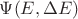 $\Psi(E, \Delta E)$
