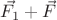 $\vec{F_1}+\vec{F}$
