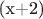 (x+2)