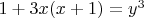 $1+3x(x+1)=y^3$