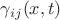 $\gamma_{i j} (x,t)$