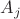 $ A_j$