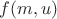$f(m,u)$