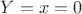 $Y=x=0$