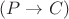 $(P \rightarrow C)$