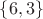 $\{6, 3\}$