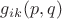 $g_{ik}(p,q)$