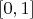 $ [0, 1] $