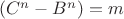 $(C^n-B^n)=m$