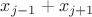 $x_{j-1}+x_{j+1}$