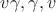$v\gamma,\gamma,v$
