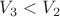 $V_3<V_2$