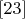 $\eqno[23]$