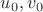 $u_0, v_0$
