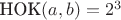$\text{НОК}(a,b)=2^3$