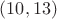 $(10,13)$