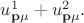 $u_{\mathbf{p}\mu}^1+u_{\mathbf{p}\mu}^2.$