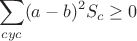 $$\sum_{cyc}(a-b)^2S_c\geq0$$