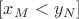 $[x_M<y_N]$